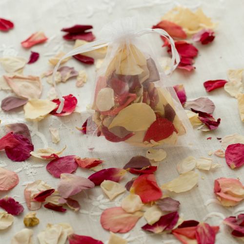 Confetti ~ 20 Mini Bags Of Garden Rose Petals