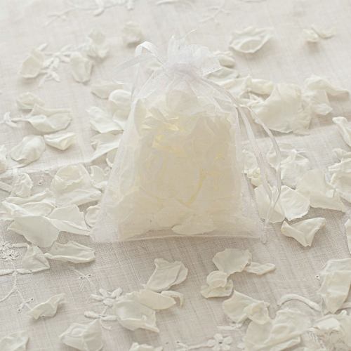 Confetti ~ 20 Mini Bags Of White Petals